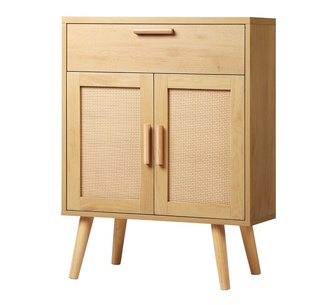 Fidol 2 Door Wood Rattan Buffet