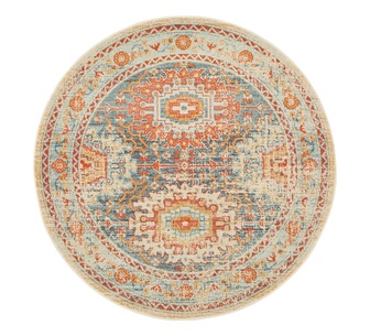 Fiorina 240x240cm Orange Round Rug