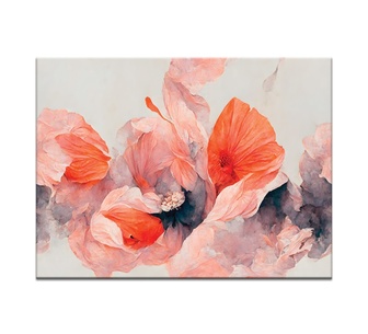 Flourish in Softness Framed Canvas 76x102cm Wall Art