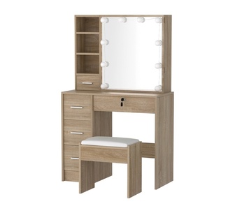 Florin Wood LED Dressing Table Set