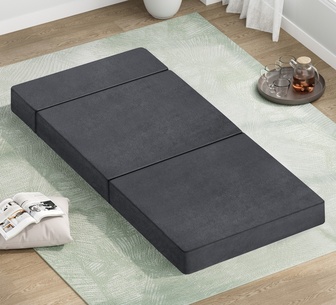 Flyff Single Grey Foldable Mattress