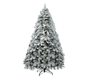 Holly Jolly 2.4M Snow Flocked Christmas Tree Green