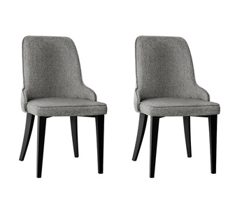 Set of 2 Franzis Grey Dining Chair