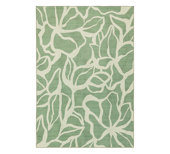 Francine Printed Green Washable Rug 290x190cm