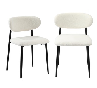 Set of 2 Freda Dining Chairs Black/White