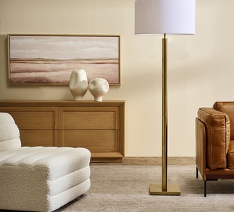Freeshin Antique Brass Floor Lamp
