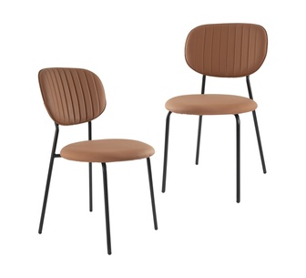 Set of 2 Fria Tan Dining Chair