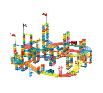 Gadreel 348 pcs Kids Magnetic Tiles Blocks Car Track