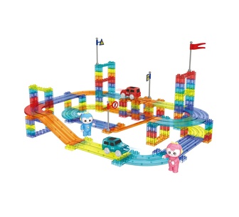 Gadreel 154 pcs Kids Magnetic Tiles Blocks Car Track