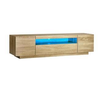 Galland 180cm Entertainment Unit with LED RGB Light Oak