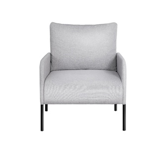 Ganon Grey Fabric Armchair with Cushion