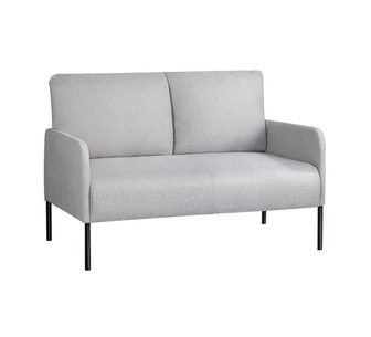 Ganon 2 Seater Grey Fabric Sofa with Cushion