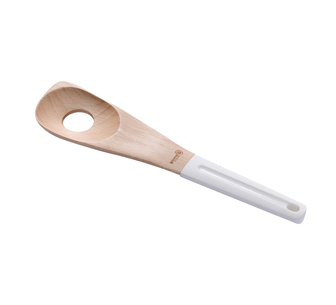 Gourmet Kitchen Beech Wood Corner Spoon White