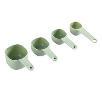 Gourmet Kitchen Nesting Measuring Cup Set Sage 4pc