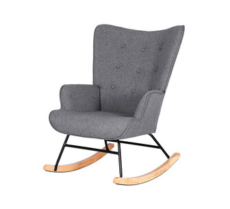 Gentry Grey Boucle Rocking Armchair