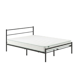 Geraline Black Bed Frame & IdellaComfort Double Mattress Set