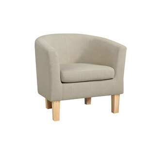 Gethin Beige Fabric Armchair