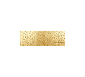 Gilded Herringbone Long Painting 183x61cm Gold Canvas Wall A