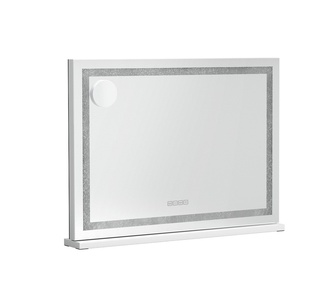 Glimsy White 80x58cm Bluetooth Vanity Makeup Mirror