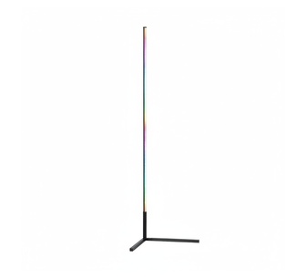GlowBuddy 150cm Black RGB LED FLoor Lamp with Remote Control