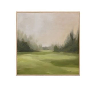 Green Meadows Canvas Painting Green