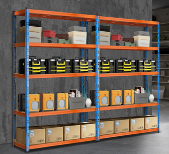 Griffin 1.8*1.2m Garage Shelving Orange/Blue Set of 2