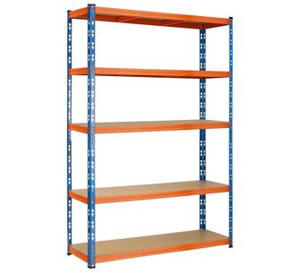 Griffin 1.8*1.2m Garage Warehouse Shelving Orange/Blue