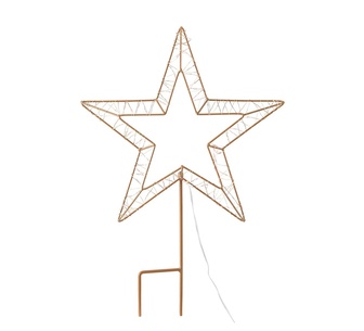 Holly Jolly 100 LED Ground Star Fairy Lights White