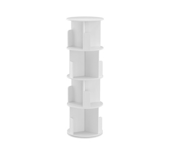 Habi 4 Tier White Bookshelf