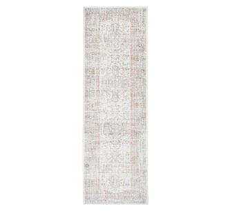 Hafez 300x80cm Silver Runner Rug