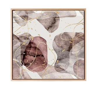 Halor 80x80cm Multicoloured Canvas Wall Art