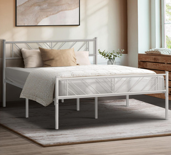 Hamlet Queen White Bed Frame