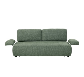 Handsfree 3 Seater Green Sofa Bed with Storage