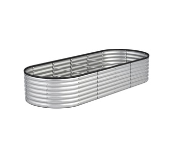 Hardee 240x80x56cm Silver Planter