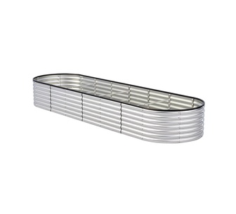 Hardee 320x80x56cm Silver Planter