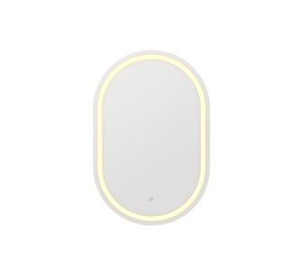 Hearthview 50x75cm Oval Clear LED Wall Mirror