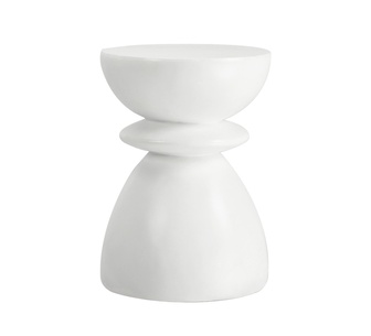 Heveryn White Side Table