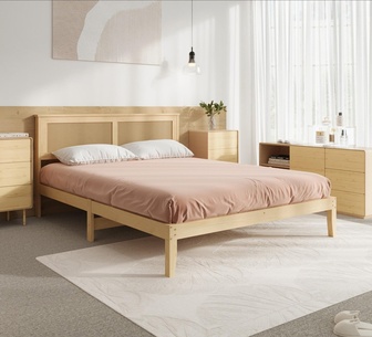 Himari Queen Natural Rattan Bed Frame
