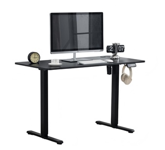 Hindra 120cm Height Adjustable Electric Black Desk