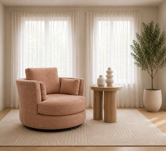 HALO SWIVEL ARMCHAIR STANDARD JASPER ROSEWOOD