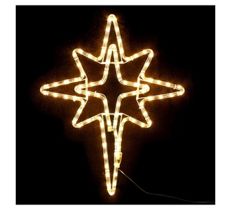 Holly Jolly 57cm LED Bethlehem Star Christmas Lights Gold