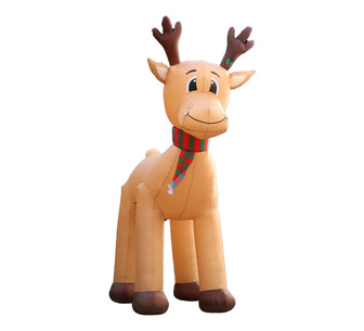 Holly Jolly 5M Reindeer Christmas Inflatable Brown