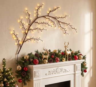 Holly Jollys 1.8M LED Christmas Willow Vine Lights Decor
