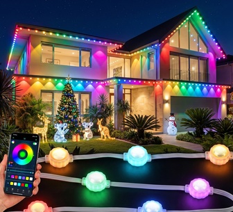 Holly Jollys 30M 72 LED Christmas Smart Eaves String Lights