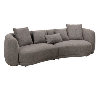 Hepburn 4 Seater Chocolate Sofa