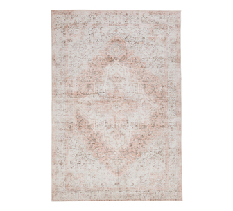 Harper 200cm x 290cm Peach Rectangle Washable Rug
