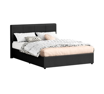 Ilawi Double Charcoal Fabric Gas Lift Bed Frame