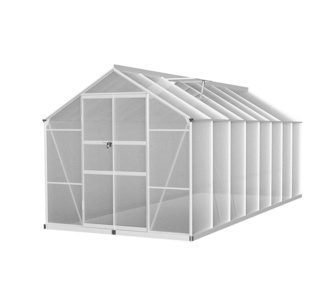 Cultivar 470x226cm Silver Double Doors Greenhouse Shed