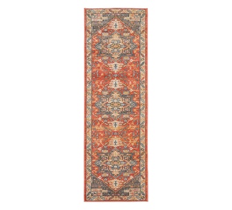 Illiana 500x80cm Terracotta Runner Rug
