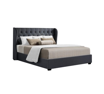 Ilona King Charcoal Gas Lift Bed Frame